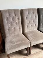 Eetkamerstoelen - Gecapitonneerd - Carré Volendam - 4 stuks, Huis en Inrichting, Ophalen, Bruin, Zo goed als nieuw, Vier