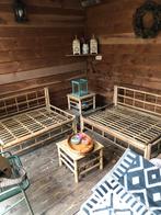 2 rotan /Bamboe lounge banken., Tuin en Terras, Tuinsets en Loungesets, Ophalen, Gebruikt