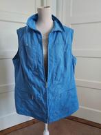Mooie korenblauwe bodywarmer van FRANK WALDER     maat 48, Kleding | Dames, Bodywarmers, Maat 46/48 (XL) of groter, Zo goed als nieuw