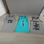 3 jongens singlets maat 140/146, Ophalen of Verzenden, Gebruikt, Jongen, Shirt of Longsleeve