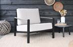 Loungestoel Nosso | Aluminium & Textileen | Black/Sand