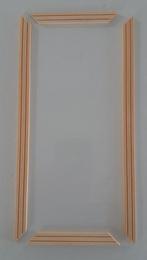 Raamkozijn onbewerkt hout poppenhuis 1:12, Ophalen of Verzenden, Nieuw, Decoratie