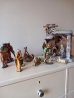 Kerstgroep van polystone met stal, Antiek en Kunst, Antiek | Religie, Ophalen
