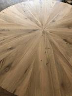 eettafel massief eiken rond design punt taart op maat, Huis en Inrichting, Tafels | Eettafels, Ophalen, Nieuw, Rond