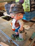 Leuke Tuinkabouter met emmer, Ophalen of Verzenden, Gebruikt, Kunststof, Tuinkabouter