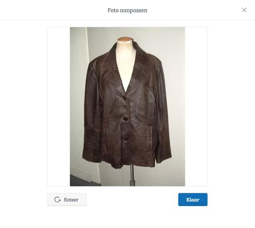 Sluis leder donkerbruine leren jas maat 42, Kleding | Dames, Jasjes, Kostuums en Pakken, Gedragen, Jasje, Maat 42/44 (L), Bruin