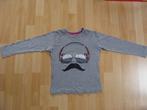Grijs longsleeve *Snor*, Ophalen of Verzenden, Zo goed als nieuw, Jongen, Shirt of Longsleeve