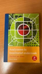 Hennie Boeije - Analyseren in kwalitatief onderzoek, Boeken, Sociale wetenschap, Ophalen of Verzenden, Zo goed als nieuw, Hennie Boeije