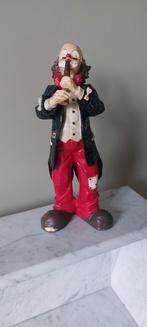 Vintage clown met fluit - 28 cm, Verzamelen, Beelden en Beeldjes, Ophalen of Verzenden, Gebruikt, Overige typen