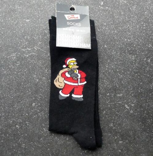 The Simpsons sokken zwart vintage Kerst Homer Simpson NIEUW!, Kleding | Heren, Sokken en Kousen, Nieuw, Maat 39 t/m 42, Zwart