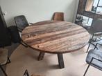 Grote ronde eettafel 1,50 meter, Ophalen, 100 tot 150 cm, Rond, Vijf personen of meer