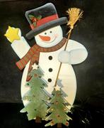 Houten Sneeuwpop., Ophalen, Gebruikt