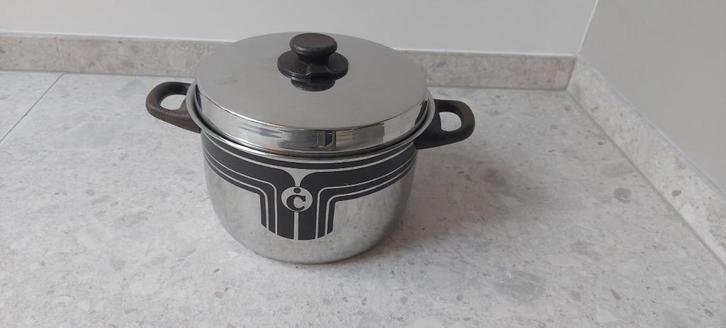 Fissler grote soeppan met deksel, Huis en Inrichting, Keuken | Potten en Pannen, Gebruikt, Kookpan of Snelkookpan, Rvs, Keramische plaat