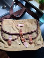 Heren canvas Schoudertas met Laptopvak, Overige merken, Gebruikt, Minder dan 30 cm, 25 tot 40 cm