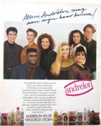 8 vintage advertenties reclames Andrelon producten 60-75 haa, Reclamebord, Gebruikt, Ophalen