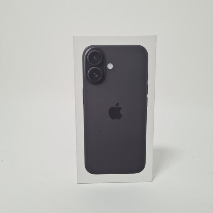 Apple iPhone 16 128GB Zwart | Nieuw, Telecommunicatie, Mobiele telefoons | Hoesjes en Frontjes | Apple iPhone, Nieuw, Ophalen of Verzenden