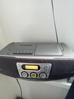 Sony CFDS40CP CDRADIO CASSETTE Sound machine  MET BASSREFLEX, Ophalen of Verzenden, Gebruikt, Met cd-speler