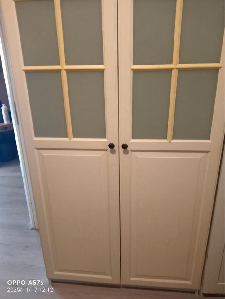 IKEA Pax kast met melkglas deuren, Huis en Inrichting, Kasten | Kledingkasten, Gebruikt, 200 cm of meer, 50 tot 75 cm, Ophalen of Verzenden