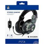 BIGBEN PS4 Stereo Gaming Headset V3 Camo, Nieuw, Over-ear, Bedraad, Volumeregelaar
