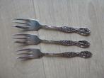 3 gebaksvorkjes, gero zilmeta model 736 Siera., Ophalen of Verzenden, Zo goed als nieuw, Rvs of Chroom, Vaatwasserbestendig