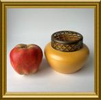 Gouds platelen vaasje, rozensteker, PZH Gouda, 1924, Antiek en Kunst, Antiek | Keramiek en Aardewerk, Ophalen of Verzenden