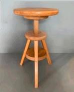 Vintage houten draai kruk, Ophalen, Zo goed als nieuw, Hout