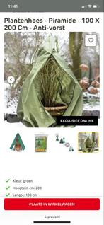 3x Plantenhoes  100x200cm Anti-vorst palm of olijf hoes, Tuin en Terras, Ophalen, Nieuw, Rond, Kunststof