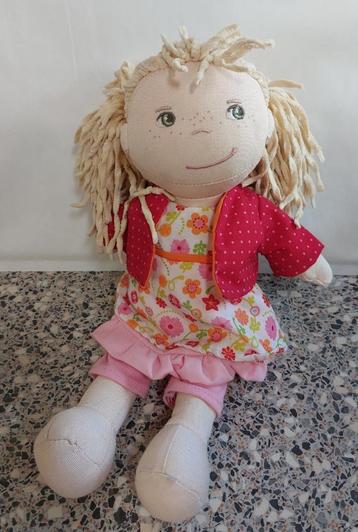 Haba lappen pop Mila blond haar met kleren 30 cm beschikbaar voor biedingen