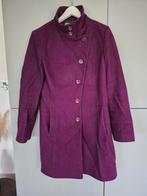 Benetton Tussenjas Aubergine Wol Maat 38/40, Maat 38/40 (M), Benetton, Paars, Ophalen of Verzenden