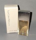 Mooie parfum mini Calvin klein Truth + doosje, Ophalen of Verzenden, Zo goed als nieuw, Miniatuur, Gevuld