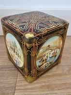 Antiek Art Deco vierkant blik Van Houten & Zn Weesp €9,50, Verzamelen, Blikken, Ophalen of Verzenden