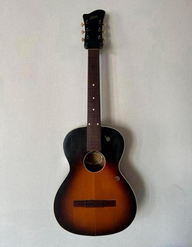 Oude Carlson Levin parlor gitaar opknapper 1950s guitar, Muziek en Instrumenten, Snaarinstrumenten | Gitaren | Akoestisch, Ophalen of Verzenden