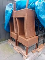 Lloyd loom eetkamerstoelen, Huis en Inrichting, Stoelen, Ophalen, Gebruikt, Bruin, Vier