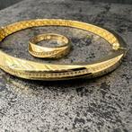 18 karaat gouden armband ring set, Ophalen of Verzenden, Zo goed als nieuw, Goud