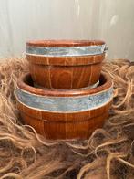 Houten kuipjes kaaskuipje boterkuipje, Antiek en Kunst, Ophalen