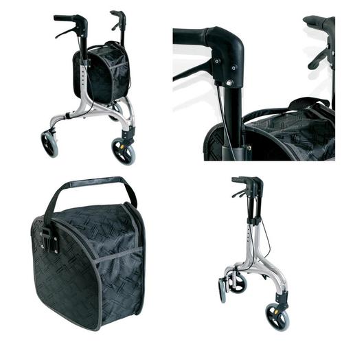 Rollator 3 wiel aluminium met afneembare draagtas nieuw doos, Diversen, Rollators, Nieuw, Opvouwbaar, Ophalen of Verzenden