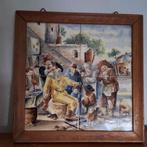 tegelplateau WEST RAVEN handgeschilderd tandarts, Antiek en Kunst, Ophalen