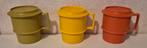 3 vintage Tupperware bekers, Ophalen of Verzenden, Zo goed als nieuw
