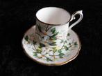 Royal Albert White Dogwood kop en schotel (dames), hg 6,5 cm, Gebruikt, Ophalen of Verzenden, Overige stijlen, Kop(pen) en/of Schotel(s)