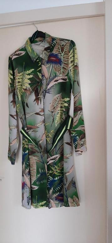 Geisha Jurk met Bladerprint - Maat 38/40 (M) beschikbaar voor biedingen