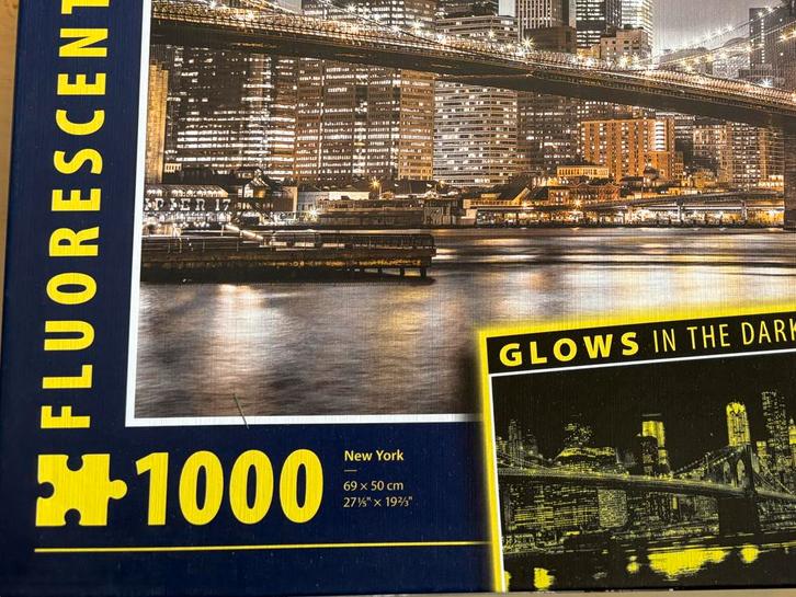 Legpuzzel New York - 1000 stukjes, Hobby en Vrije tijd, Denksport en Puzzels, Zo goed als nieuw, Legpuzzel, 500 t/m 1500 stukjes