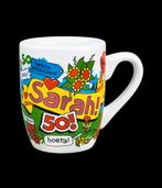 Cartoonmok sarah 50 jaar, Verzenden, Keramiek, Nieuw, Overige stijlen