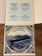 Tegeltje (Delftsblauw) INAUGURATIE MS EURODAM 2008, Verzamelen, Ophalen, Nieuw, Motorboot, Overige typen