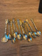 Verzilverde lepeltjes verzameling - 11 stuks, Ophalen of Verzenden