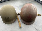 Originele Amerikaanse Fixed bail M1 helm, 1943 uit WO2, US, Verzamelen, Militaria | Tweede Wereldoorlog, Ophalen of Verzenden