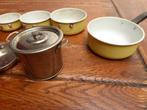 Een gevarieerd setje van 8 diverse kinderpannetjes, Antiek en Kunst, Ophalen of Verzenden