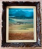 Prachtig schilderij, acryl op paneel, berglandschap, Verzenden