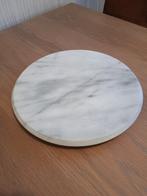 Marmeren Draaiplateau Wit/Grijs - 28,5cm, Huis en Inrichting, Ophalen, Schaal, Rond, Nieuw