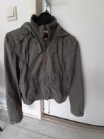 Jas dames pilotenjack bomber model met rits en capuchon, Ophalen of Verzenden, Gedragen, Maat 42/44 (L), Groen