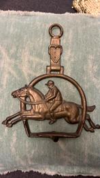 Koper brons messing kapstok jockey paard zadel hak beugel, Ophalen of Verzenden, Brons